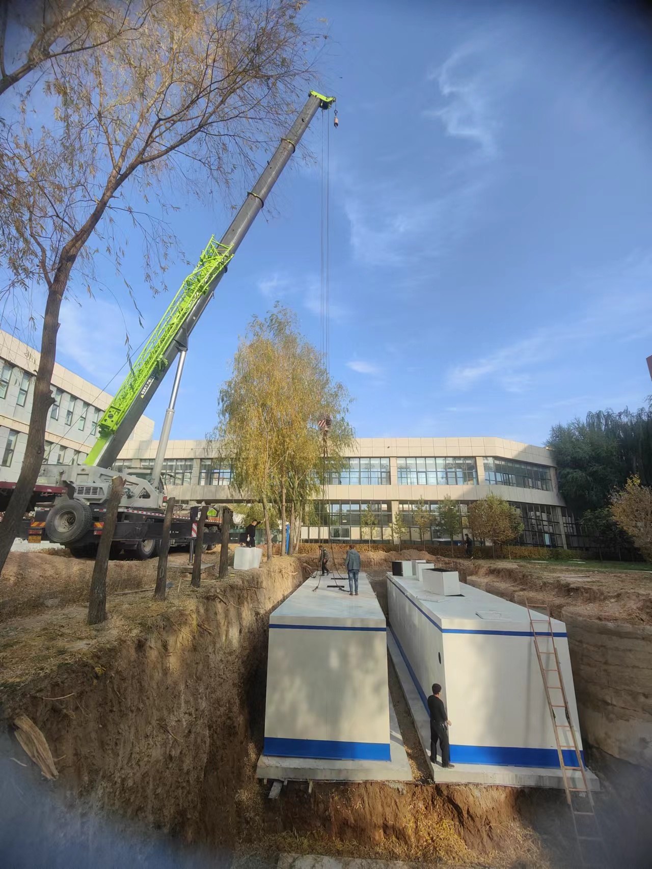 宁夏红寺堡卫生院每天300吨地埋一体化医疗污水处理开云中国到货安装