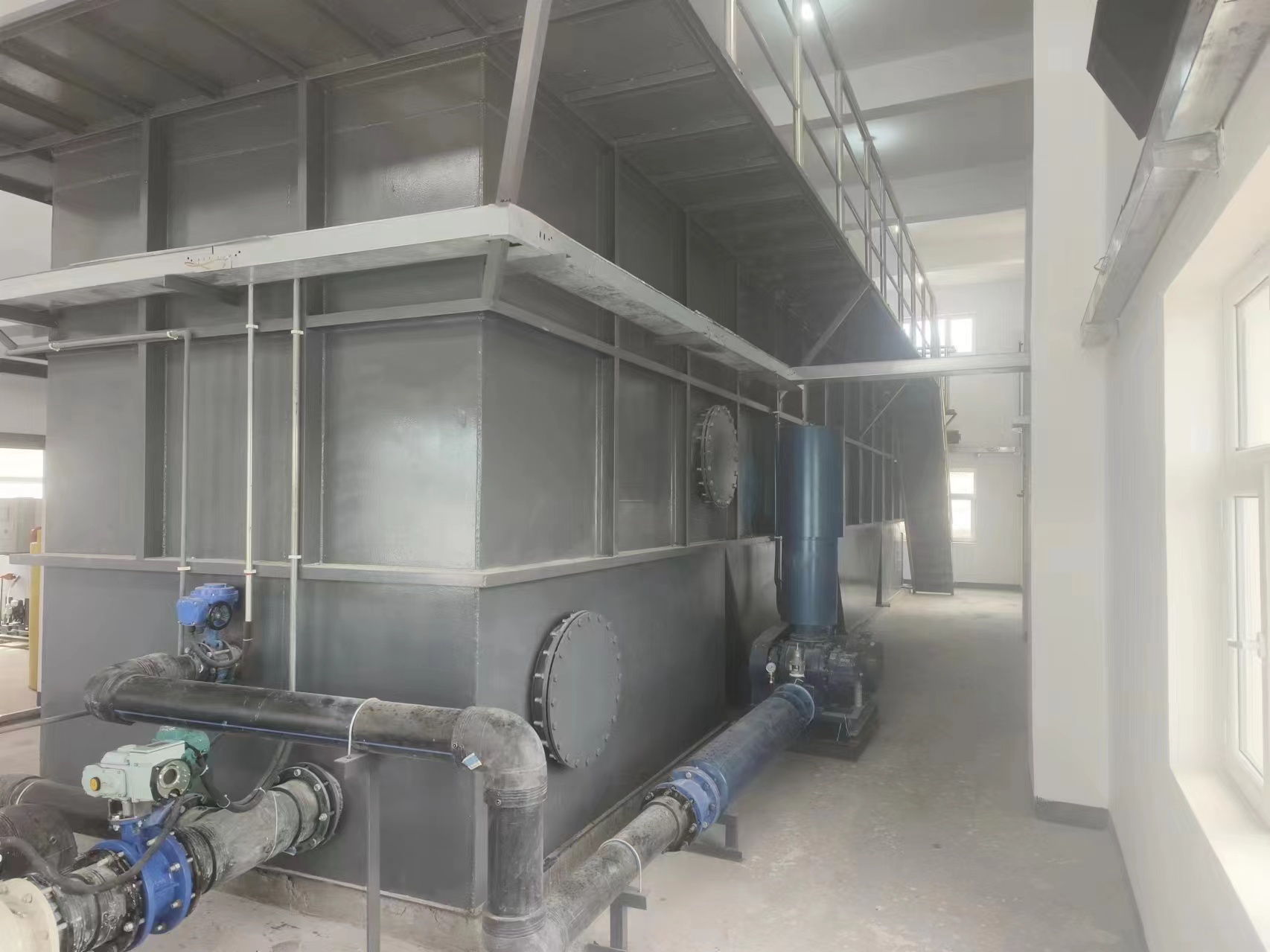 新疆阿合奇一体净化开云中国安装完成！